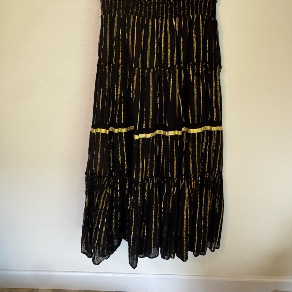 Y2K Boho Peasant Maxi Dress Embroidered Strapless
Smocked Tiered Venus
Beachy - Picture 12 of 14